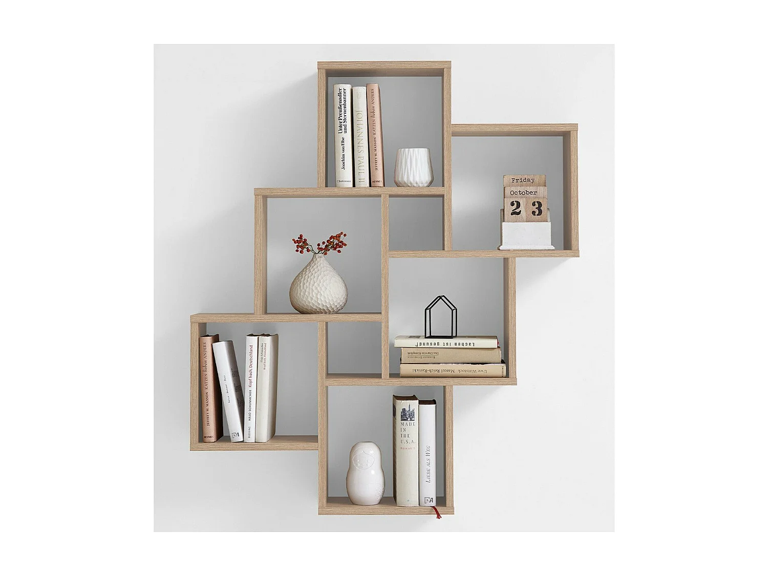 Étagère Murale Flottante 8 Compartiments - Laurio