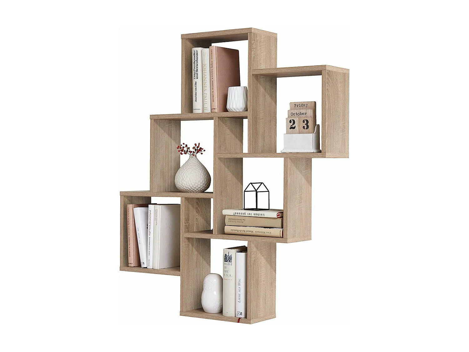 Étagère Murale Flottante 8 Compartiments - Laurio