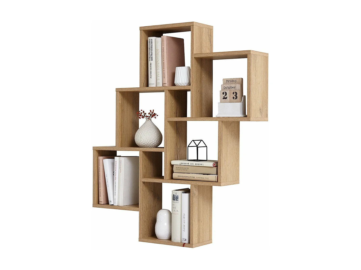 Étagère Murale Flottante 8 Compartiments - Laurio