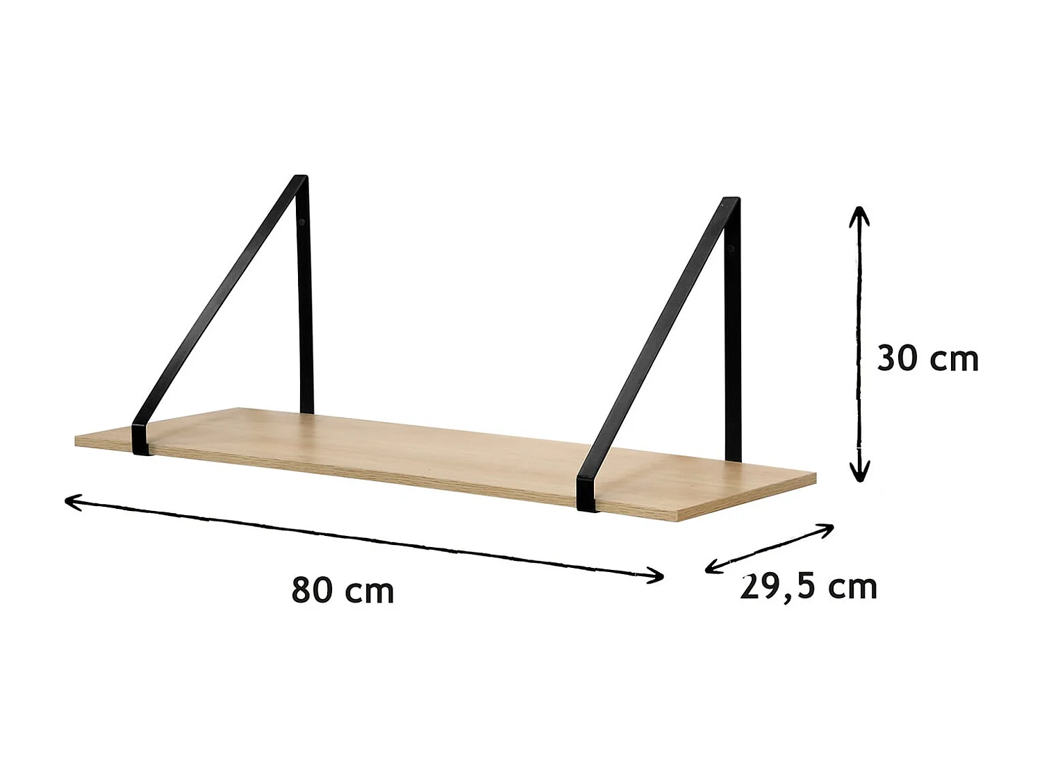 Étagère murale grande profondeur - P29.5cm