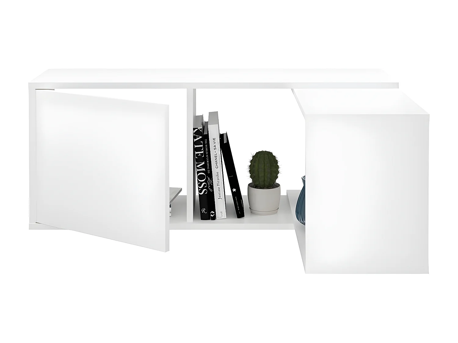 Étagère Murale 1 Porte 2 Niches Angle Modulable - Flex