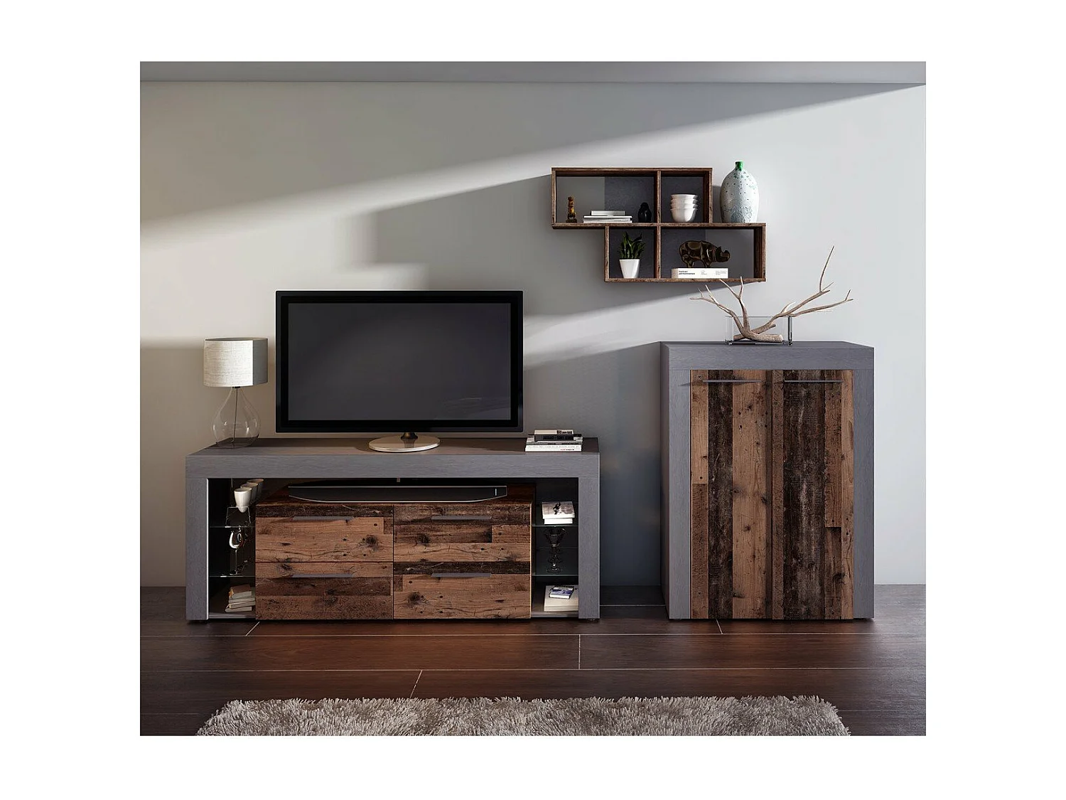 Etagère murale 4 Compartiments L100 cm - Nora