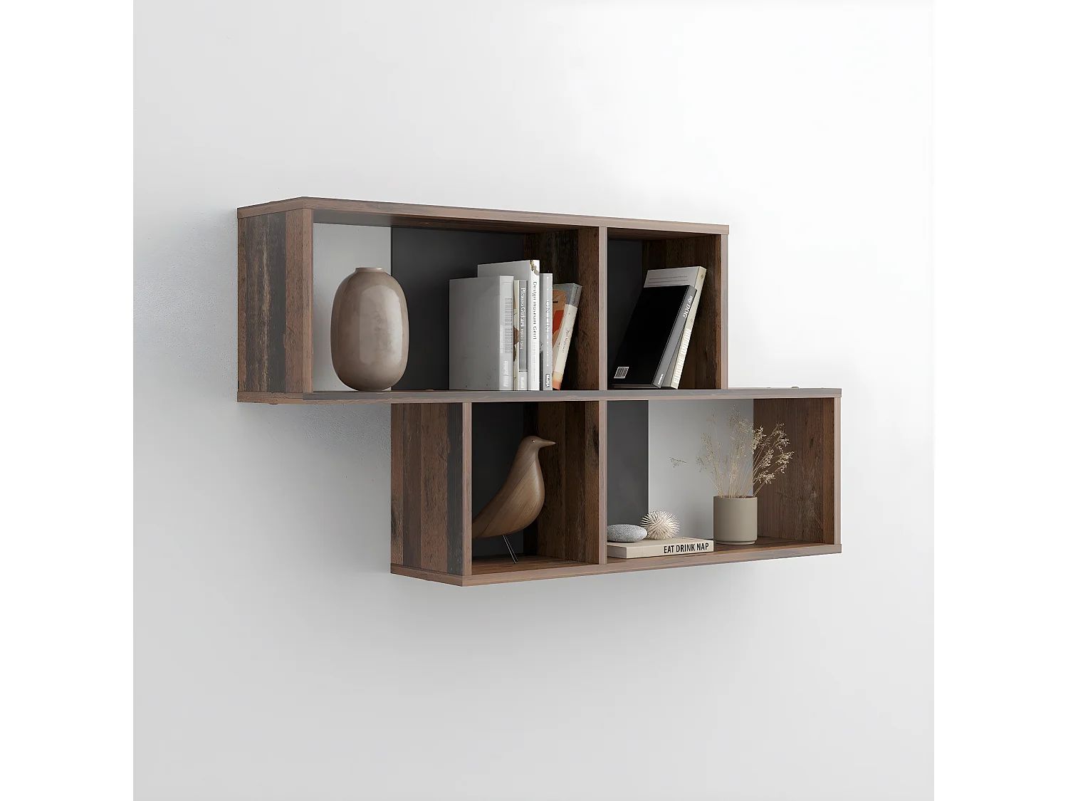 Etagère murale 4 Compartiments L100 cm - Nora