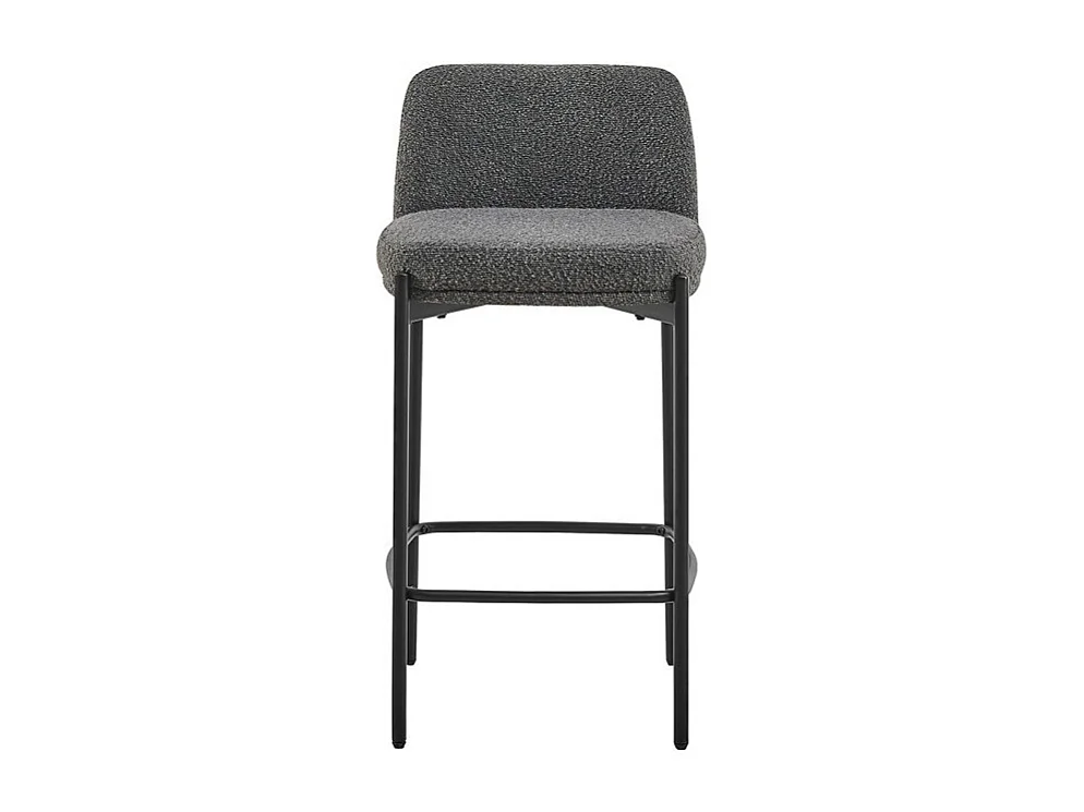 Sedia da bancone ELISE di colore grigio, dimensioni H91 x L44 x P42, ideale per un bancone moderno.