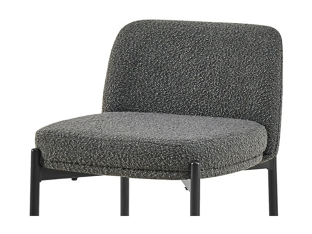 Sedia da bancone ELISE di colore grigio, dimensioni H91 x L44 x P42, ideale per un bancone moderno.