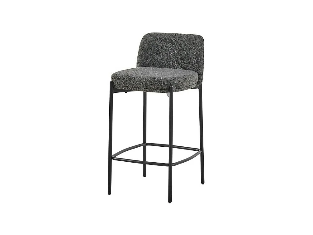 Counterstoel ELISE in grijze kleur, afmetingen H91 x B44 x D42, ideaal voor een moderne toonbank.
