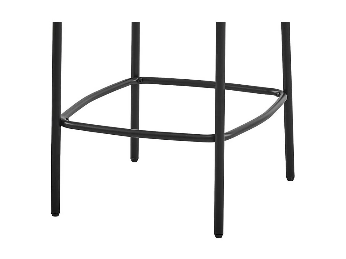 Cadeira de balcão ELISE cor cinza, dimensões A91 x L44 x P42, ideal para um balcão moderno.