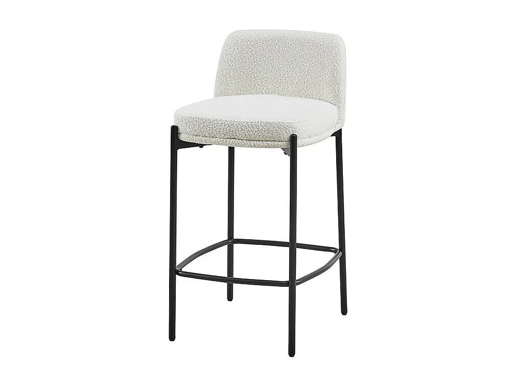 ELISE Thekenstuhl in Weiß, Maße H91 x B44 x T42 cm