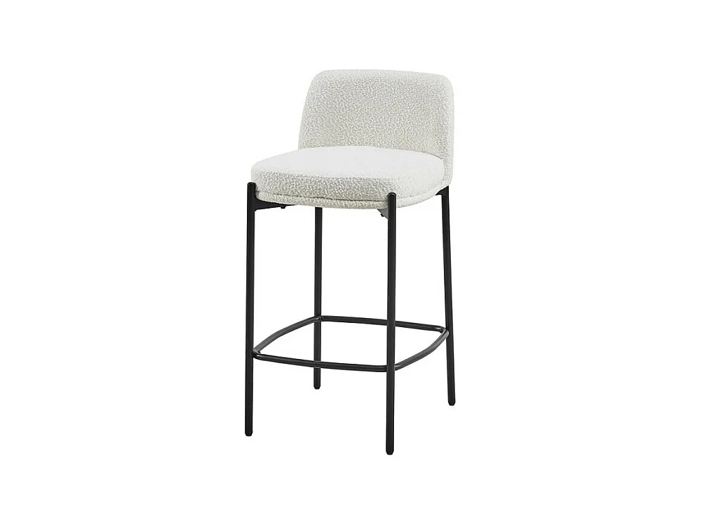Barkruk ELISE wit, afmetingen H91 x B44 x D42 cm