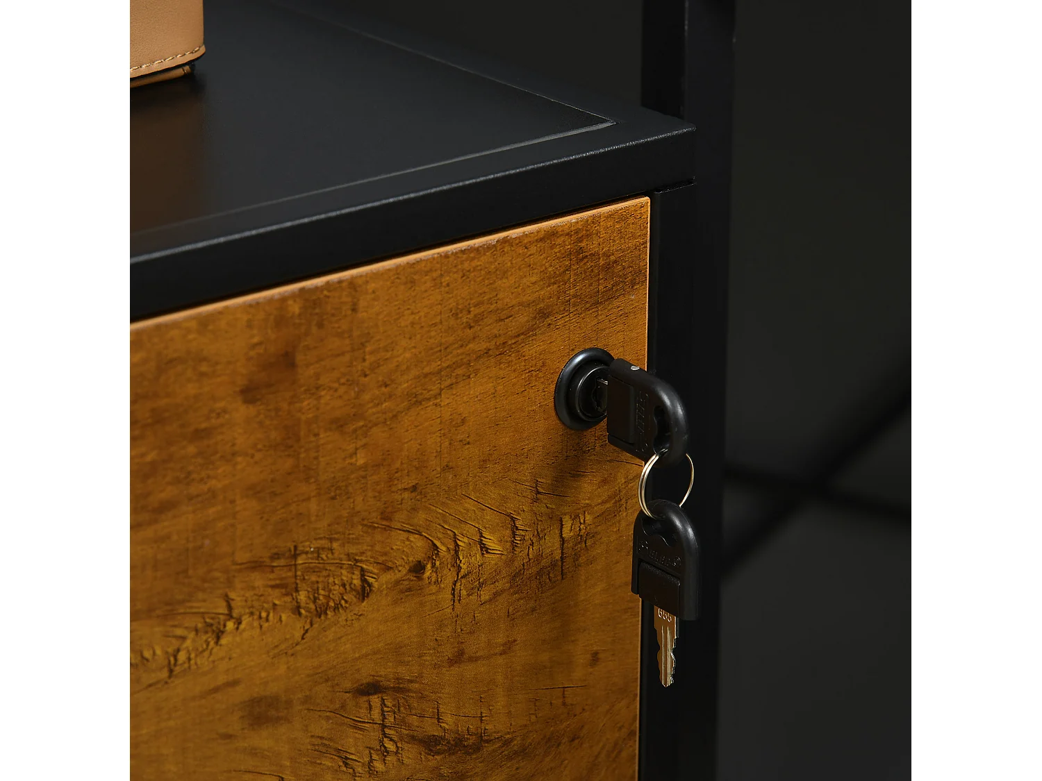 Cajonera de oficina marrón 80x39x73.5 cm HOMCOM