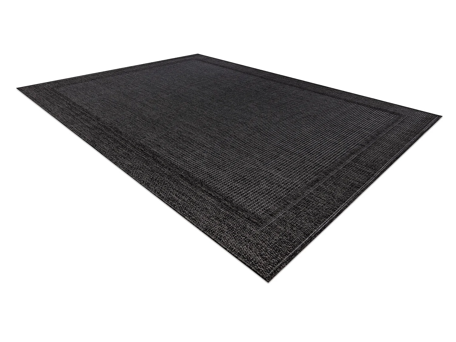 Teppich TIMO 5979 SISAL draussen Rahmen schwarz 60x100 cm