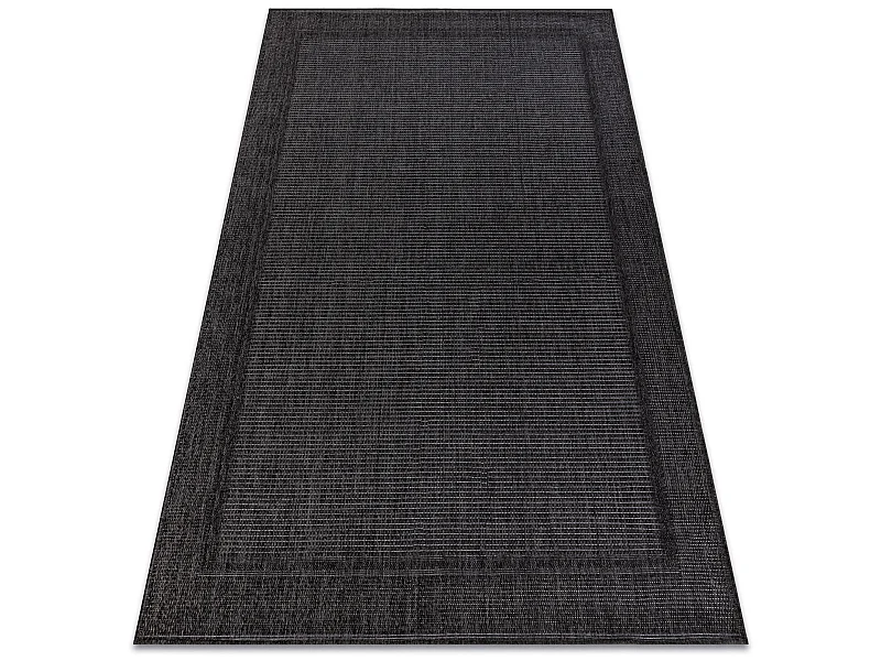 Teppich TIMO 5979 SISAL draussen Rahmen schwarz 60x100 cm