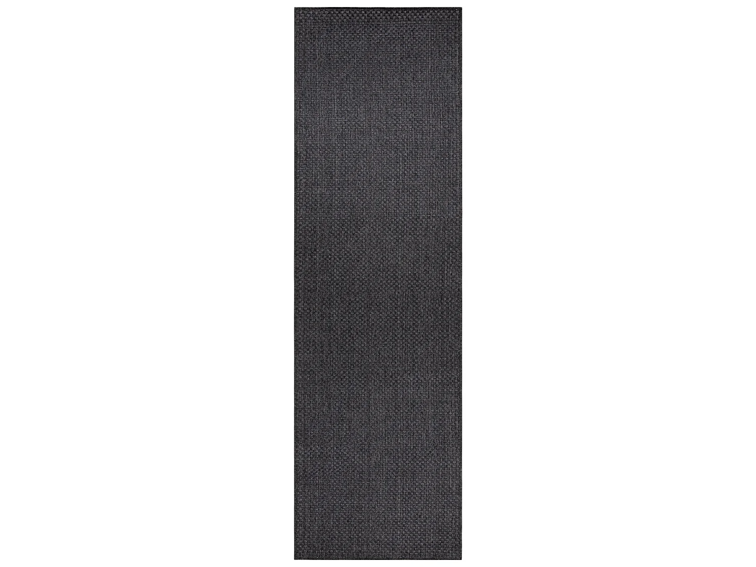 Tapis, tapis de couloir TIMO 6272 SIZAL extérieur noir 60x200 cm