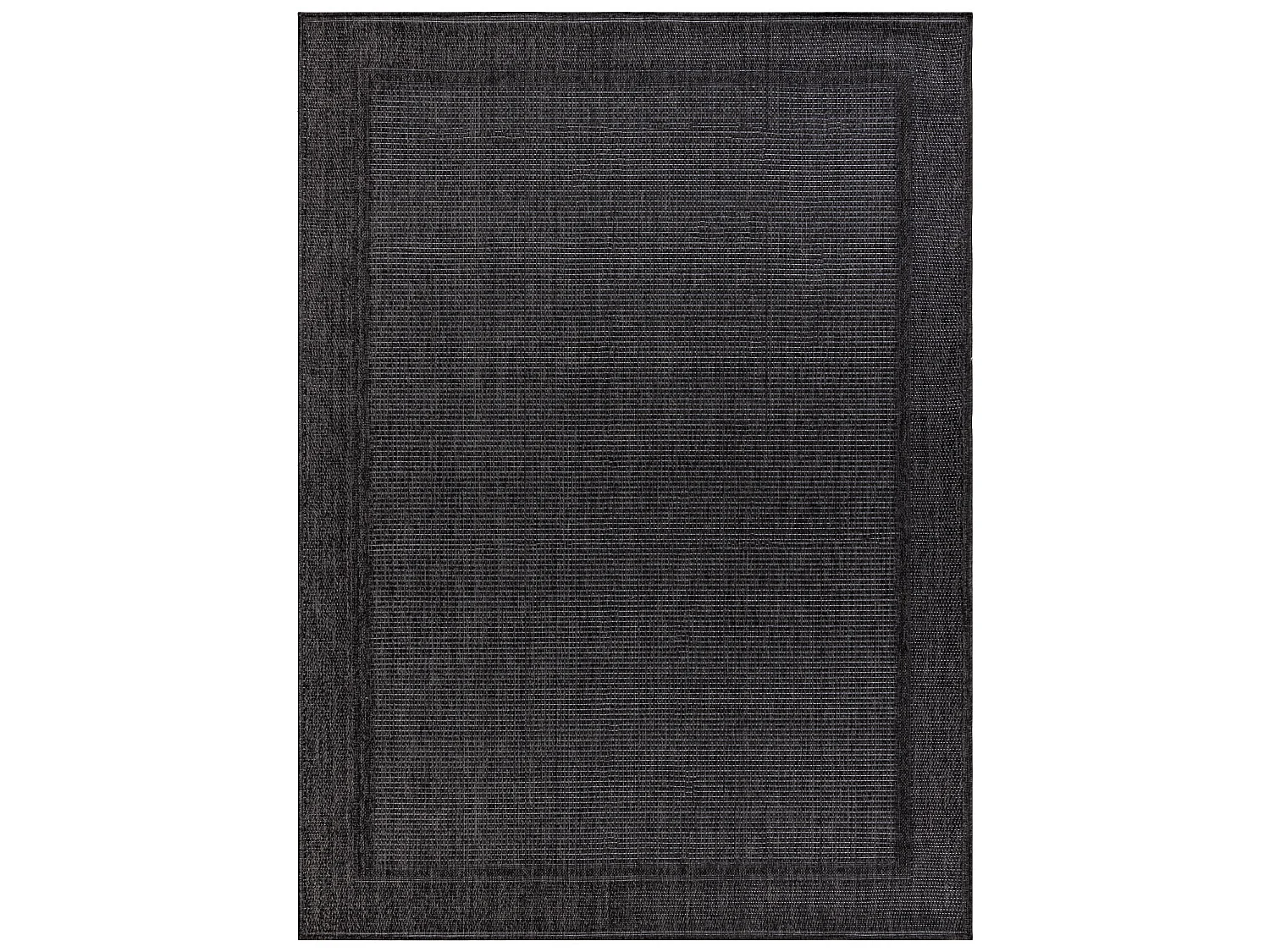 Tapis TIMO 5979 SIZAL extérieur cadre noir 120x170 cm