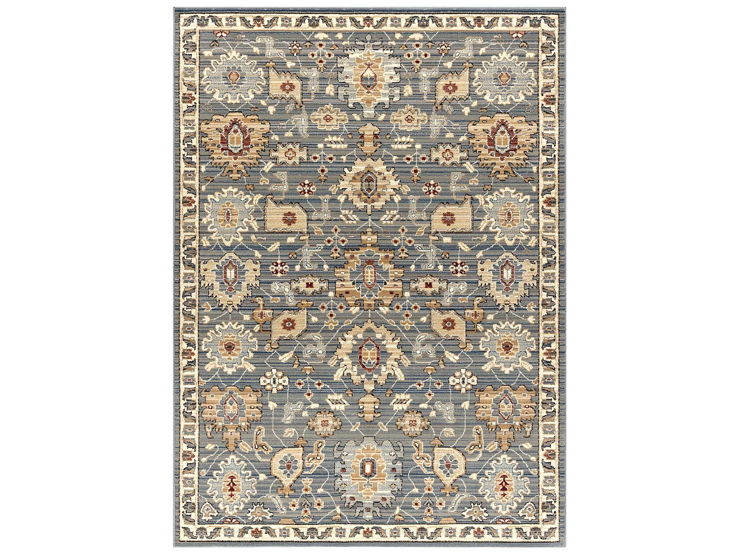 Tapis en laine KILIM 7945/52944 Boho gris / beige 200x250 cm