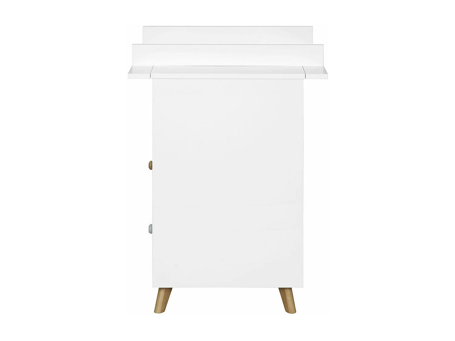 Commode bébé  panneaux de fibres blanc et bois KOMBU