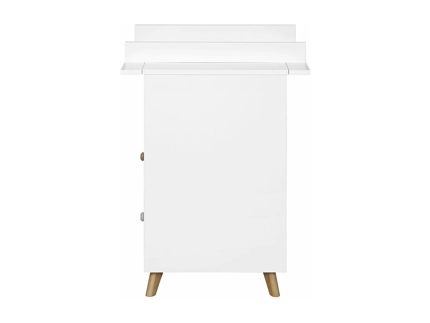 Commode bébé  panneaux de fibres blanc et bois KOMBU