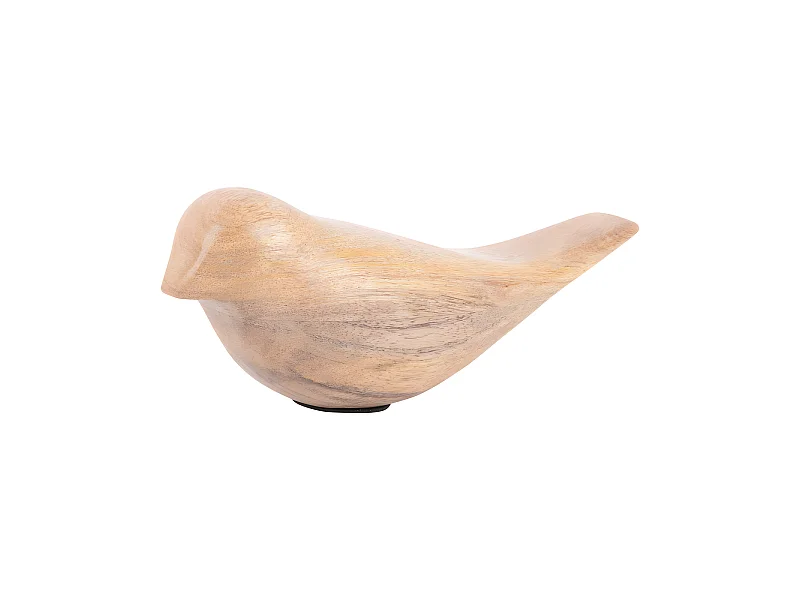 Statue en bois Oiseau Naturel  Present Time