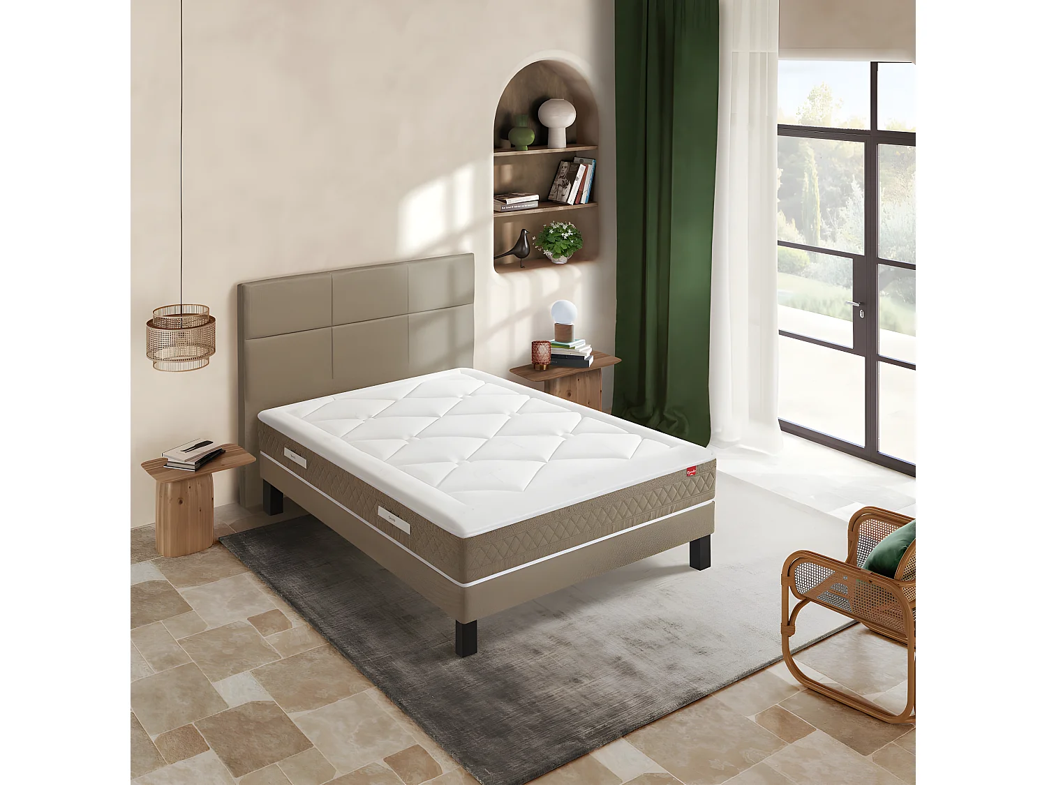 Néréide - Matelas 100% ressorts à mémoire de forme, épaisseur 28cm, accueil moelleux - 160x200 cm