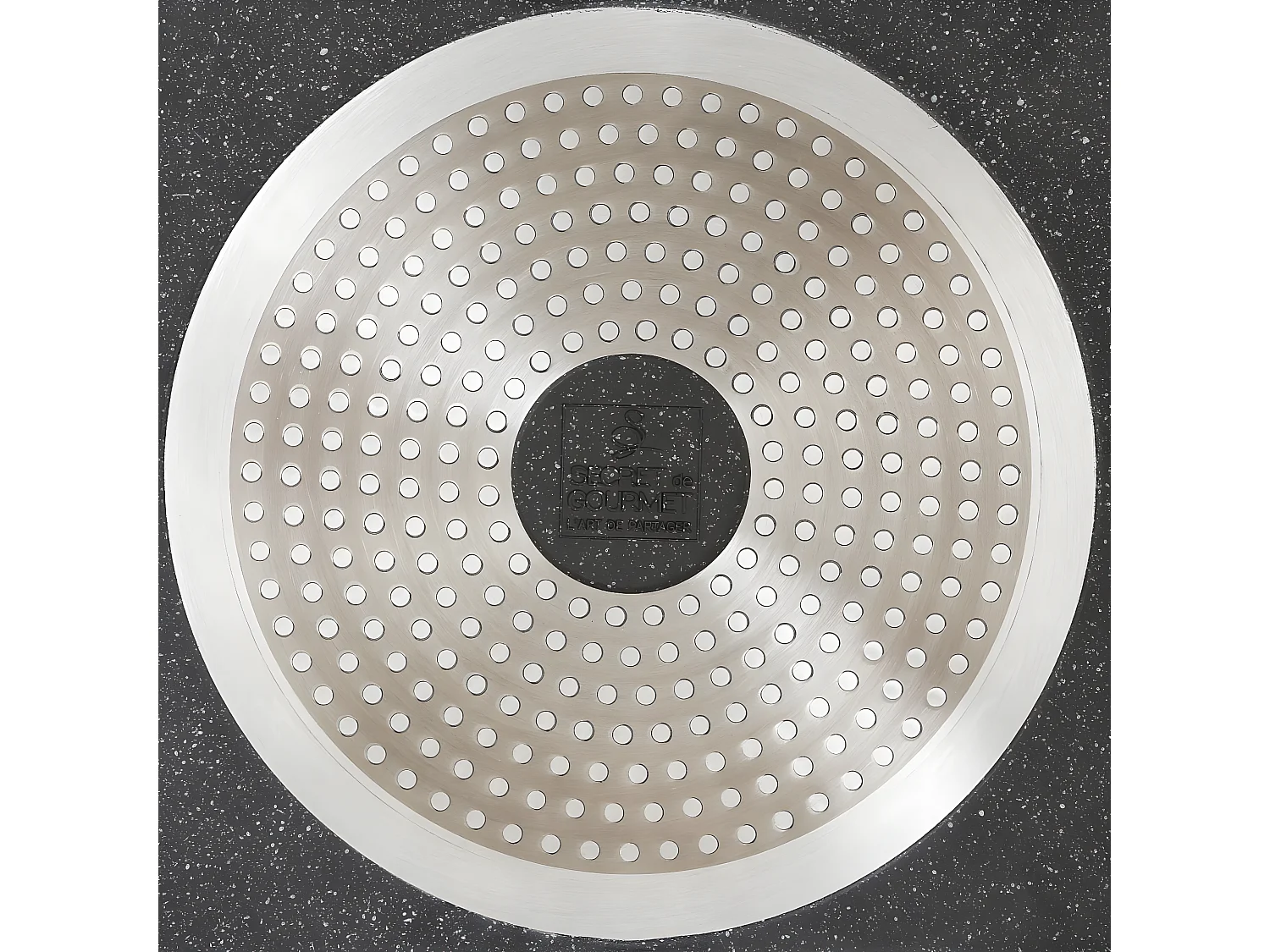 Plat à Four Revêtement Aspect Pierre "Caractère" 37cm Noir