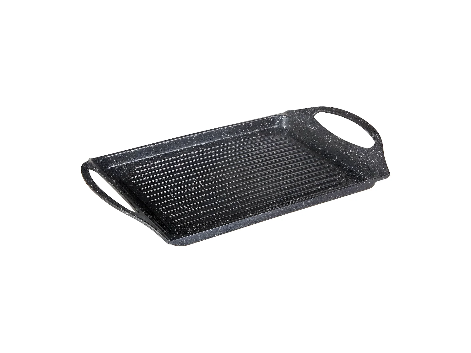 Plat à Four Revêtement Aspect Pierre "Caractère" 37cm Noir