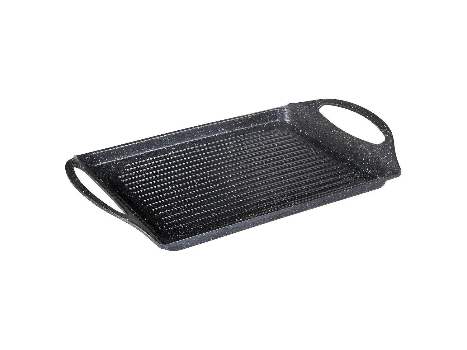 Plat à Four Revêtement Aspect Pierre "Caractère" 37cm Noir