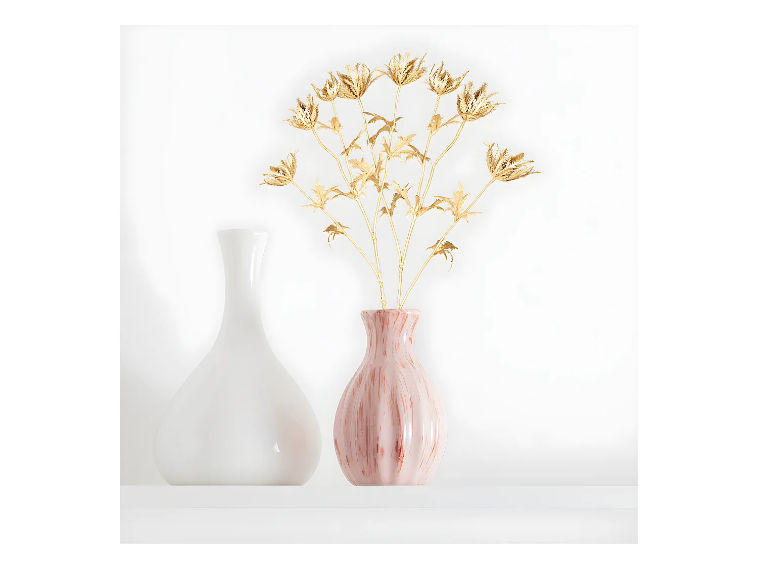 Tige de Chardon Doré Grand Format - Doré / 76 cm