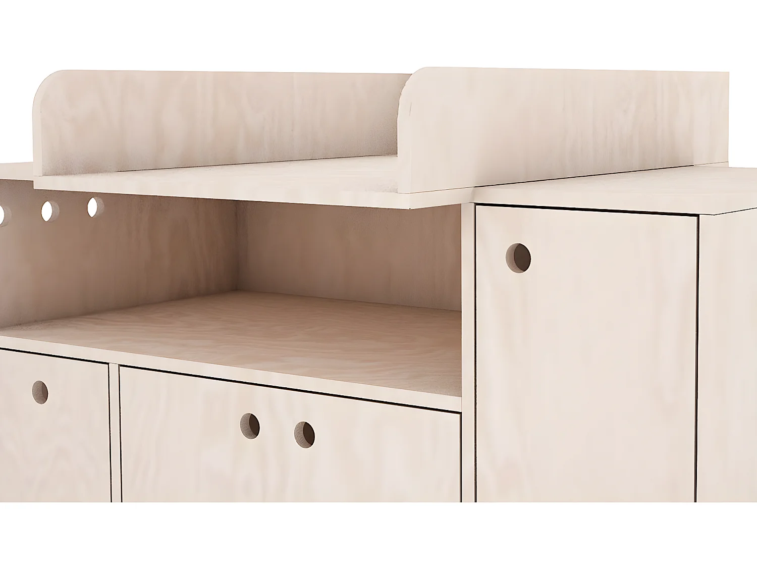 Plan à langer River - Bois