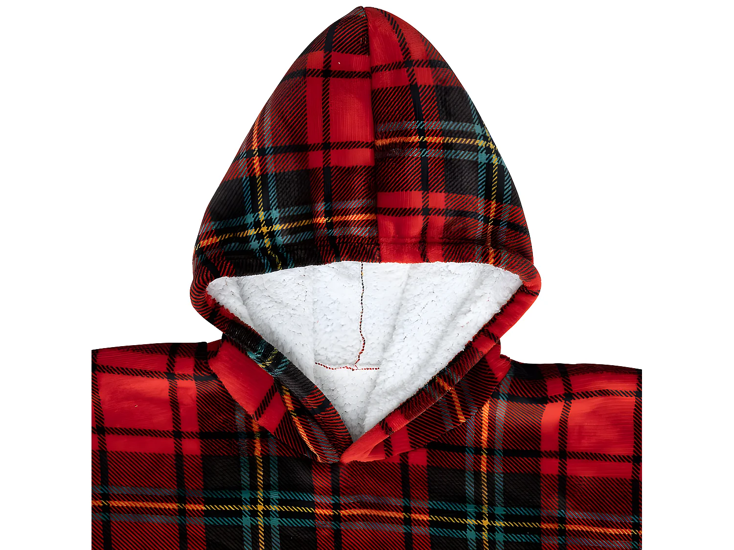 Plaid Sweat Manche "Flan" 85x118cm Tartan