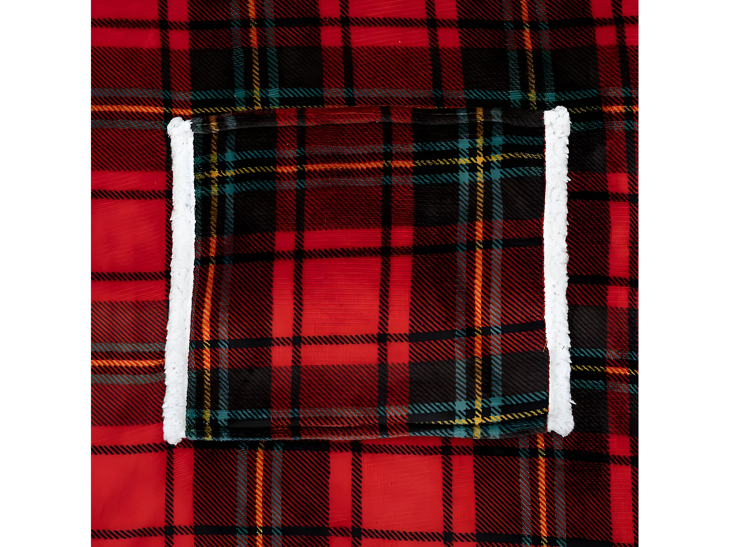 Plaid Sweat Manche "Flan" 85x118cm Tartan