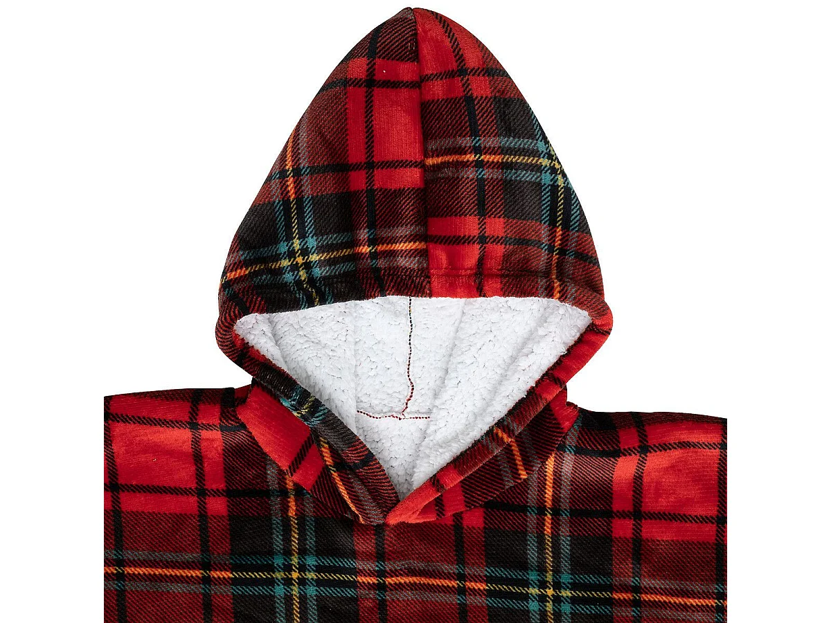 Plaid Sweat Manche "Flan" 85x118cm Tartan