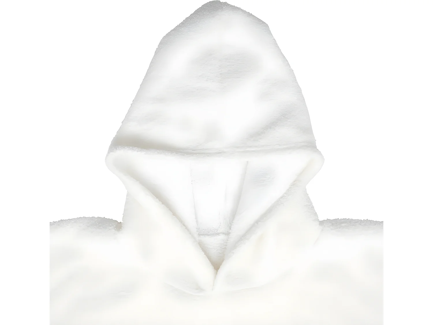 Plaid Sweat "Bouclette" 85x118cm Ivoire