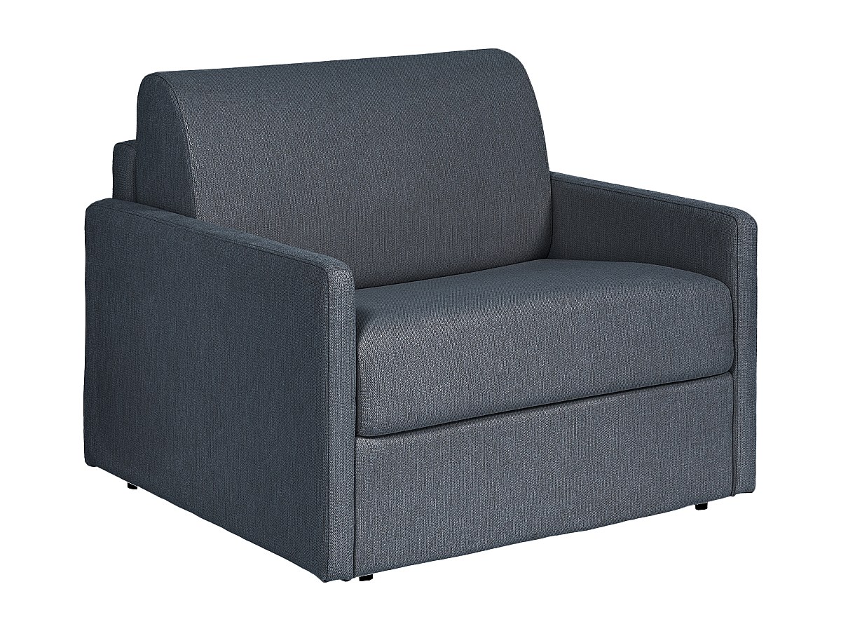 Schlafsessel mit Matratze - Stoff - Grau - Matratze 14 cm - CALIFE günstig online kaufen