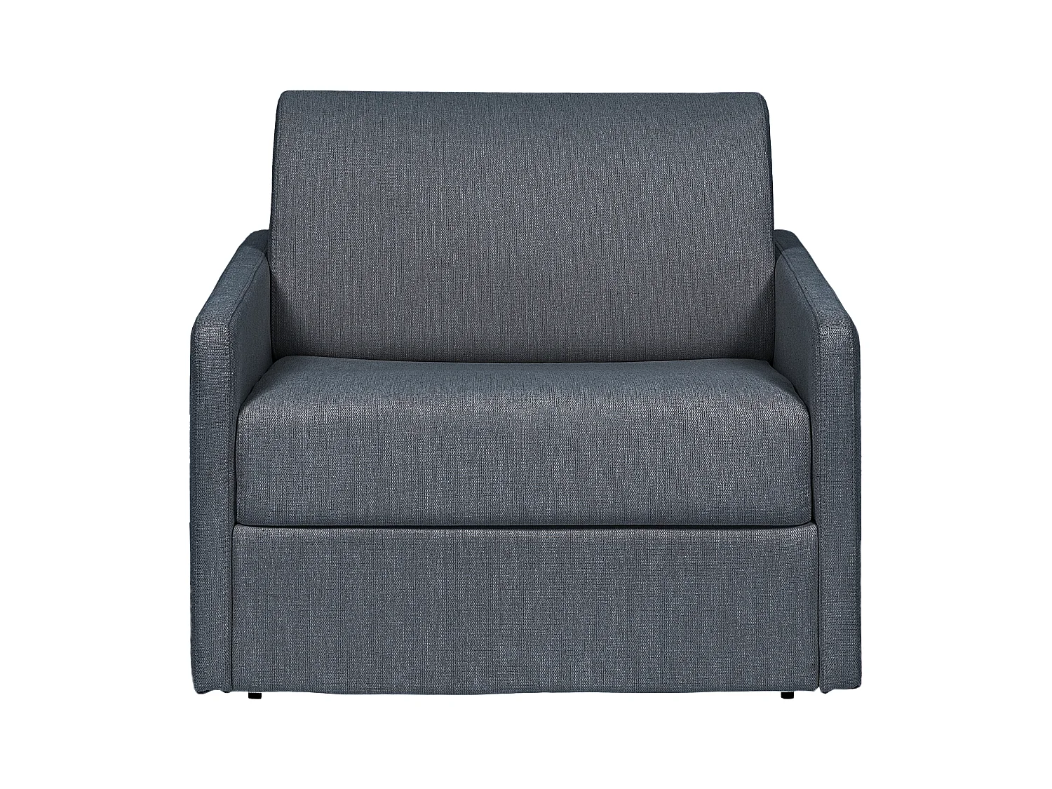 Express-slaapfauteuil van grijze stof - Matras 14 cm CALIFE