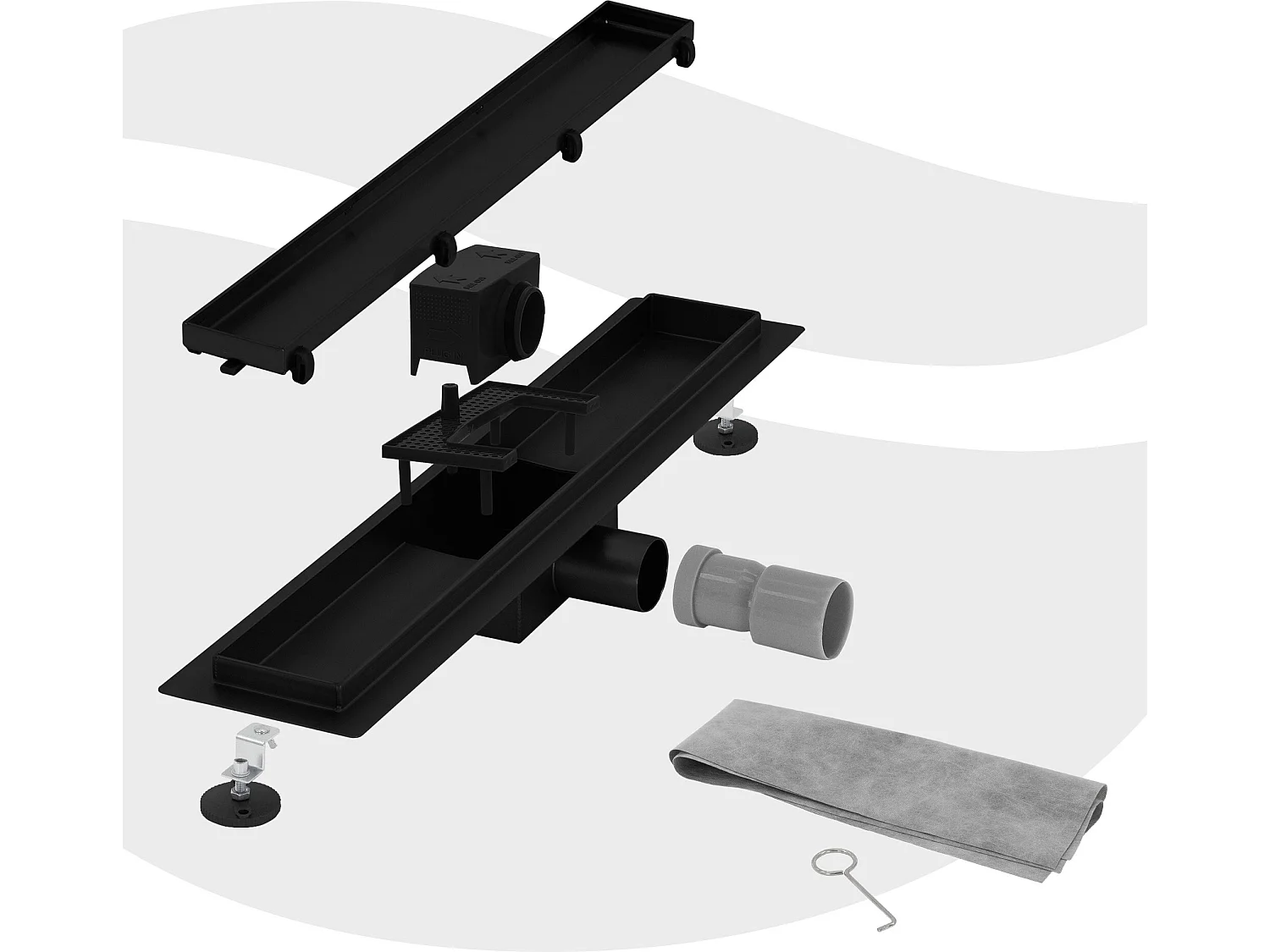 Canal de ducha Desagüe de suelo Desagüe de ducha Desagüe de acero inoxidable 70c