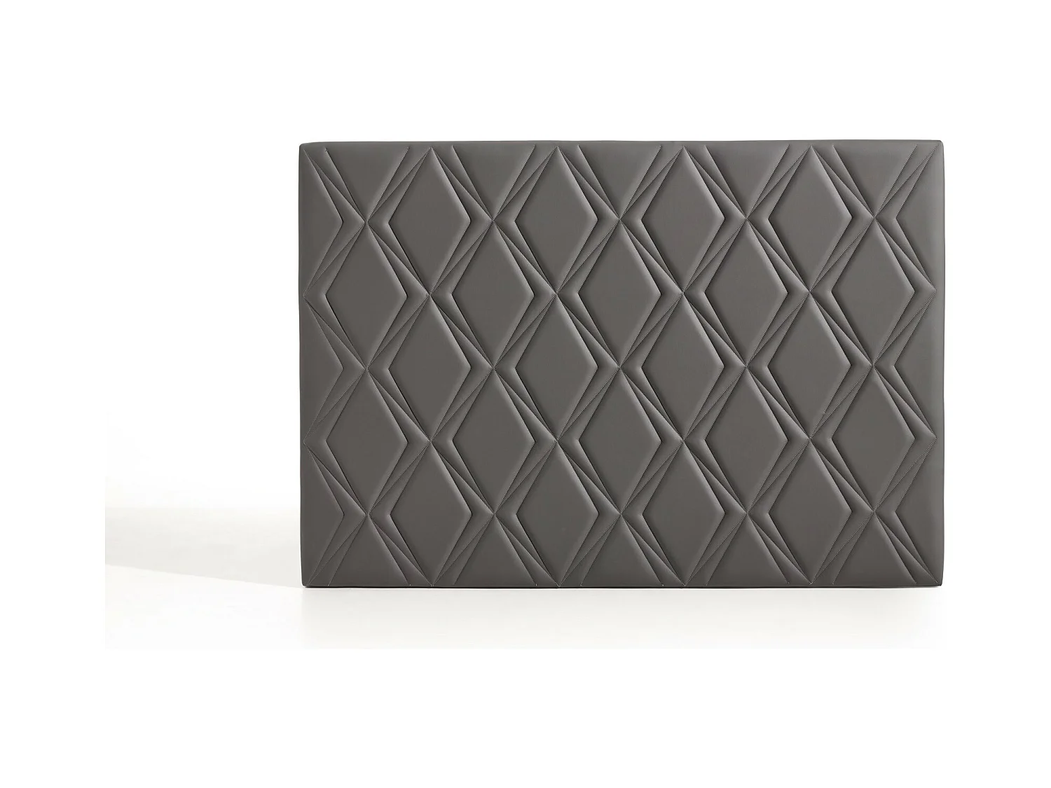 Cabecero Rubí para Cama de 110 de Polipiel Gris 115x115x8..