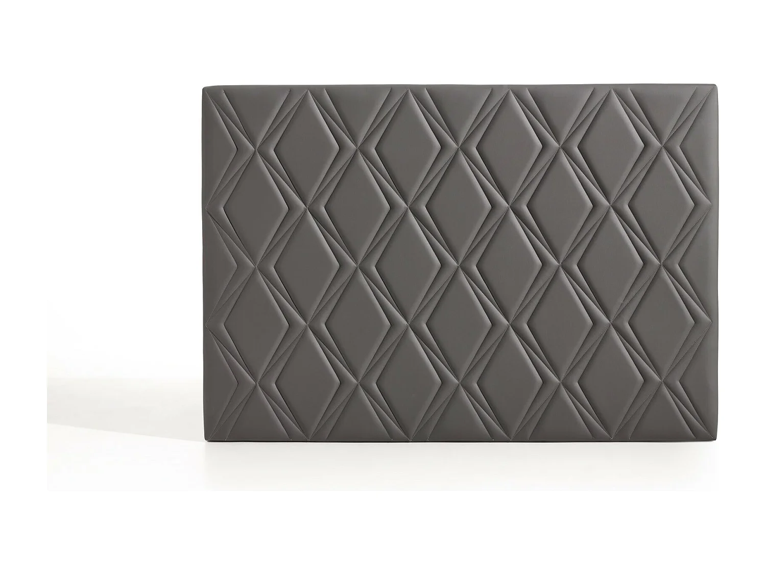 Cabecero Rubí para Cama de 110 de Polipiel Gris 115x115x8..