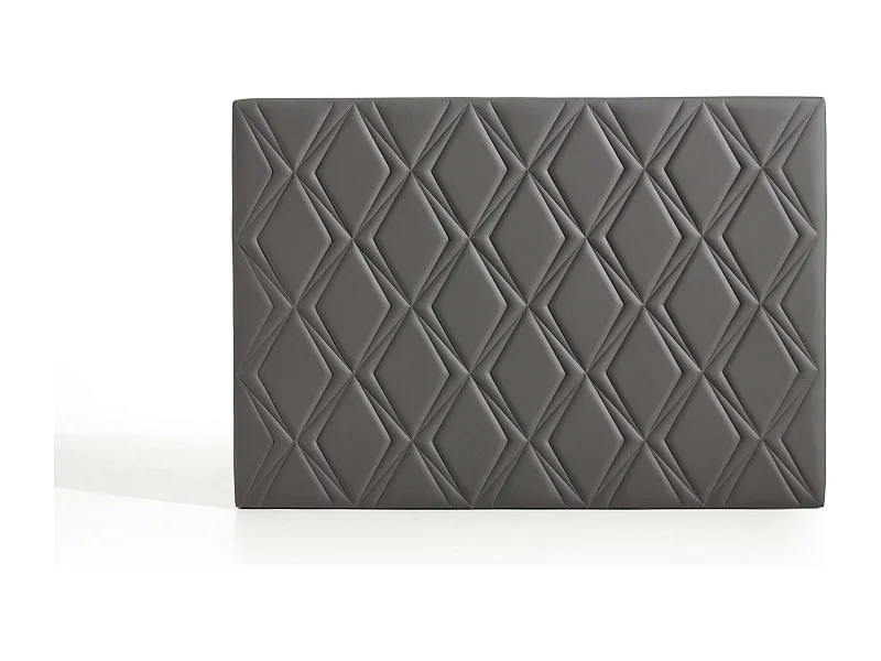 Cabecero Rubí para Cama de 110 de Polipiel Gris 115x115x8..