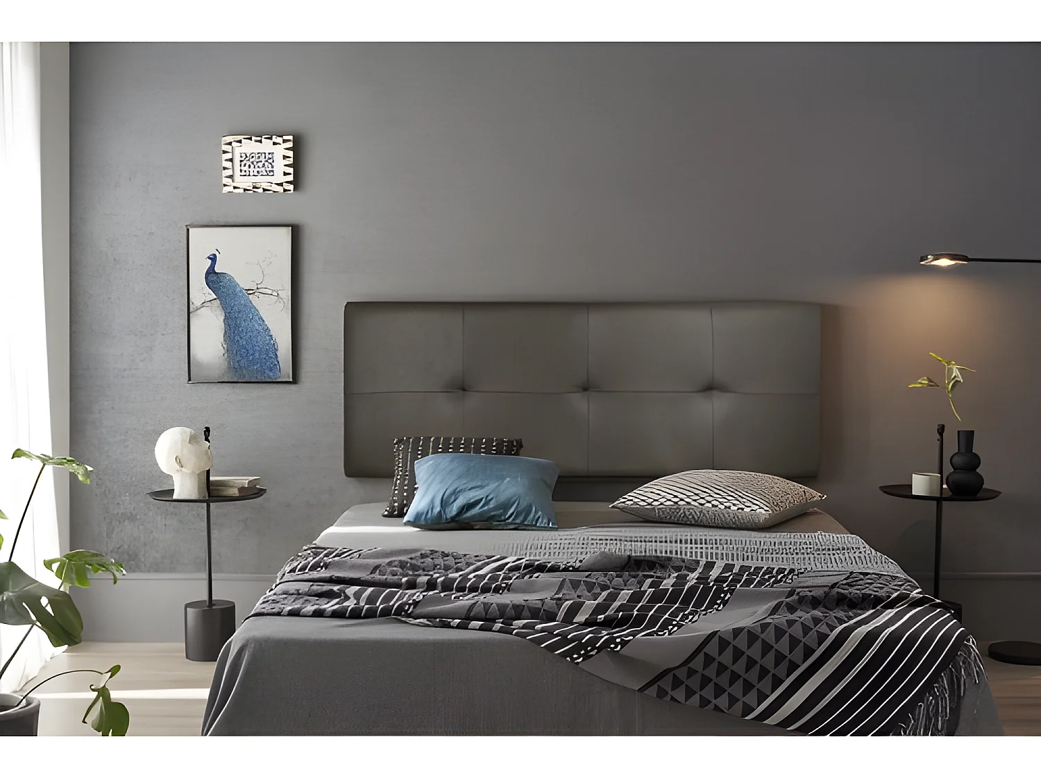 CABECERO CALA POLIPIEL CHOCOLATE 160