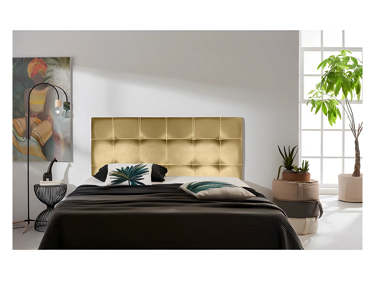 CABECERO IRIS POLIPIEL ORO 100