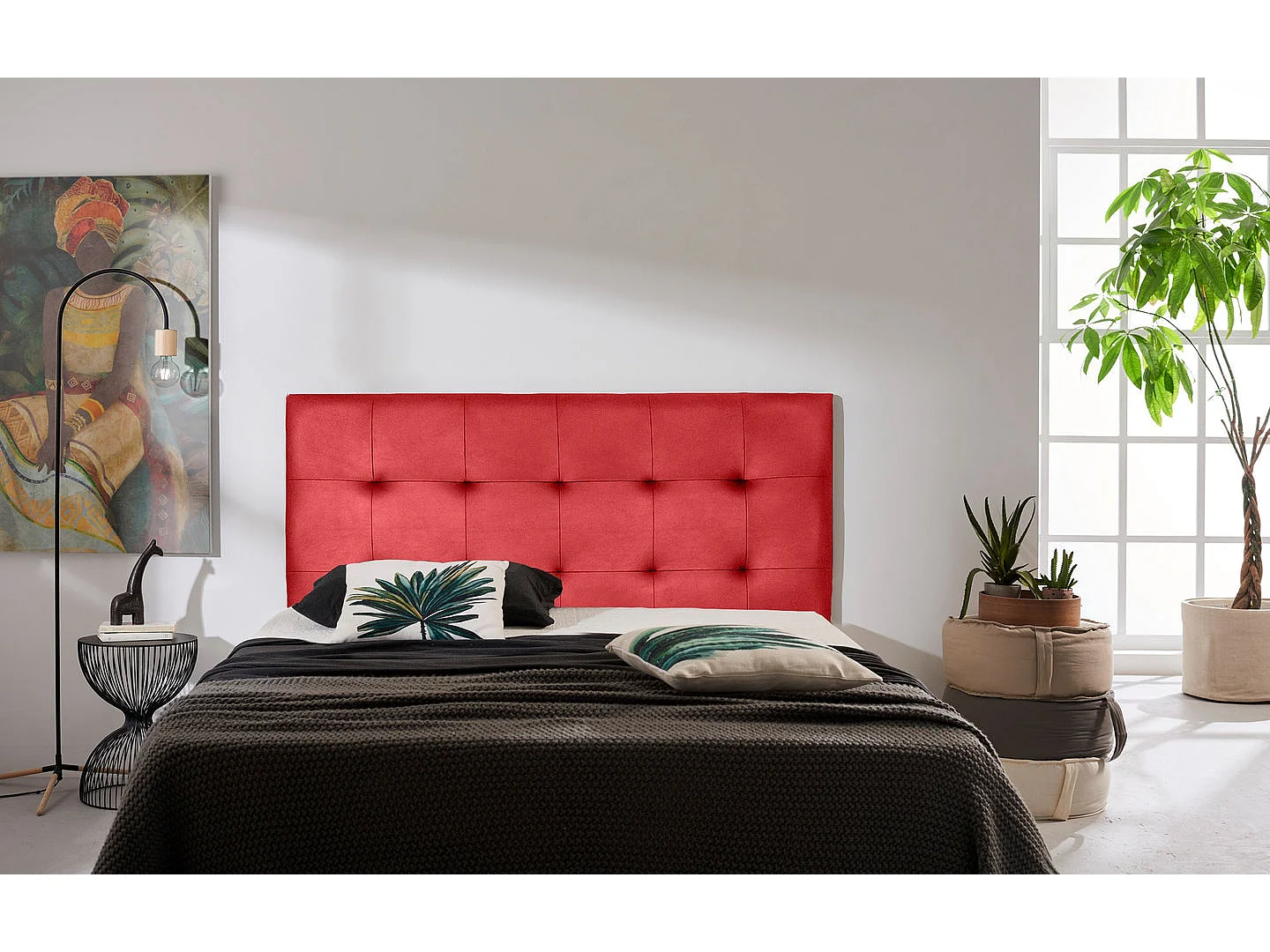 CABECERO ASTER POLIPIEL ROJO 145