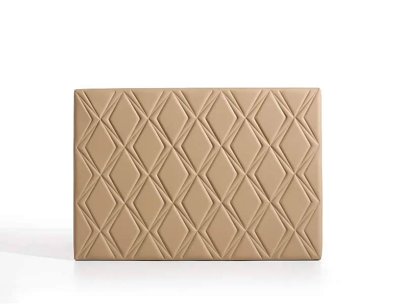 Cabecero Rubí para Cama de 120 de Polipiel Camel 154x115x8..