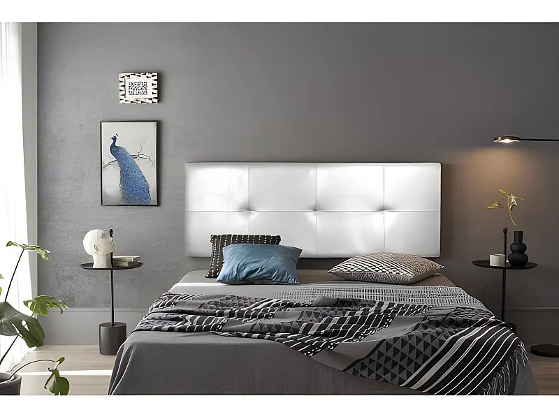 CABECERO CALA POLIPIEL BLANCO 130