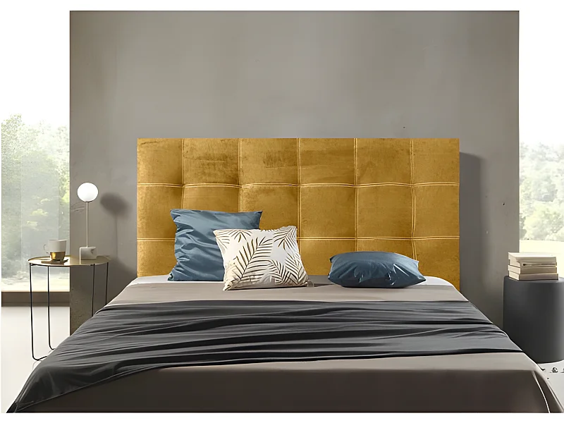 CABECERO IRIS TELA MOSTAZA 100