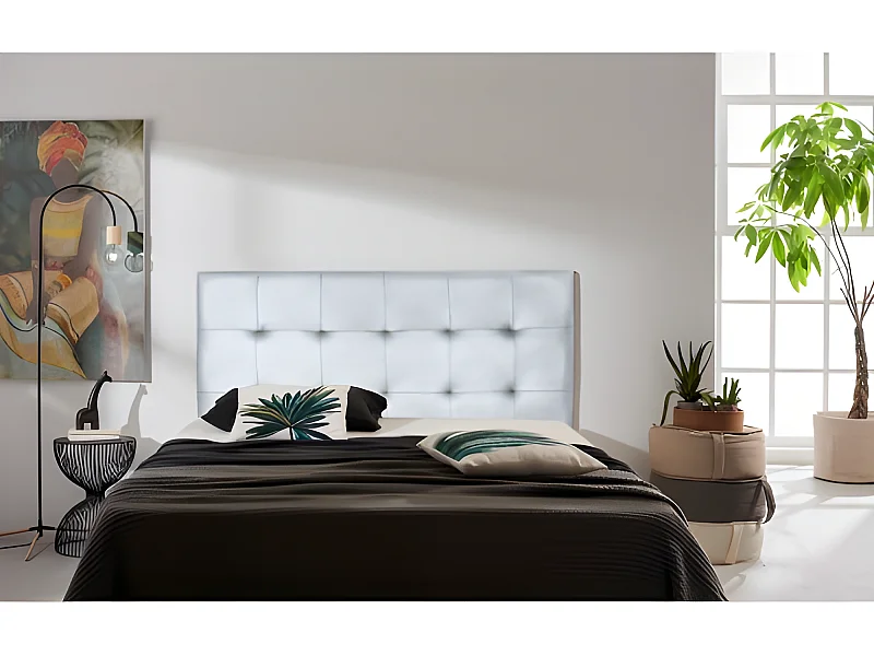 CABECERO ASTER POLIPIEL PLATA 220