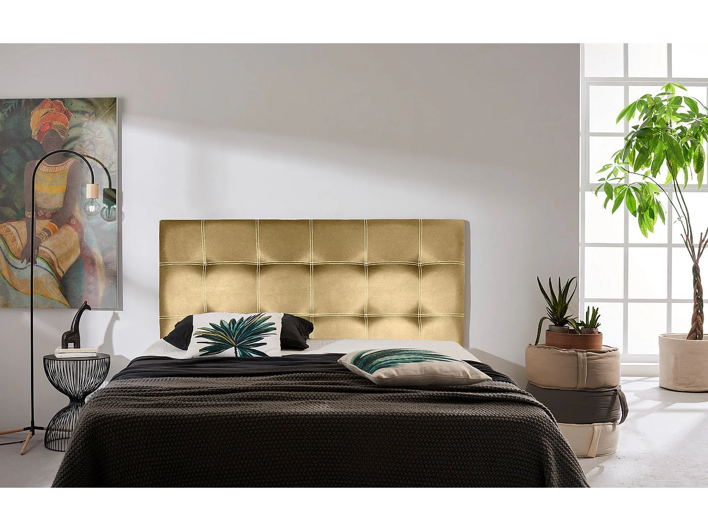 CABECERO IRIS POLIPIEL ORO 115