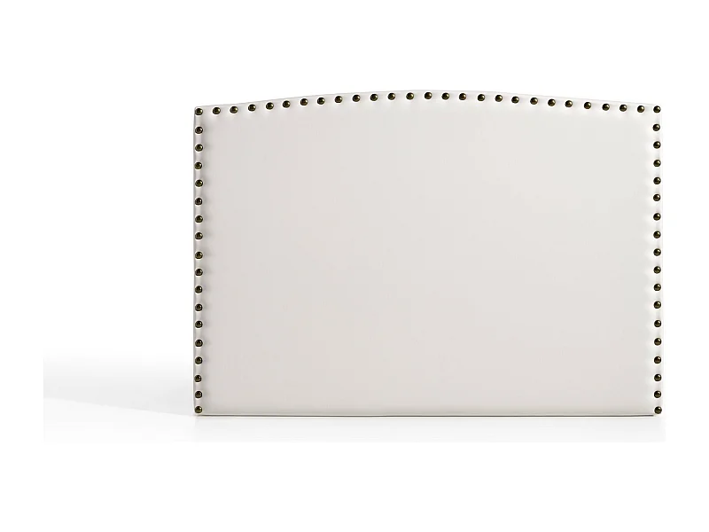 Cabecero Ambar para Cama de 100 de Polipiel Blanco 115x115x8..