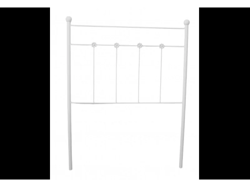 Cabecero Forja Ducal para Cama de 135 Blanco 143x125x4..