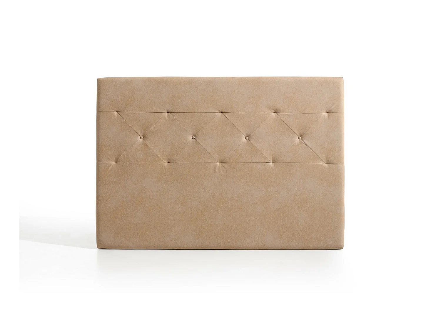 Cabecero Zafiro para Cama de 150 de Tela Camel 154x115x8..