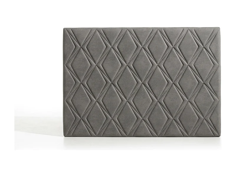 Cabecero Rubí para Cama de 160 de Tela Gris 165x115x8..